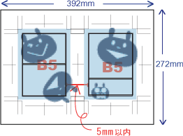 B7,B6,B5�y�ѕό`�f�قȂ�